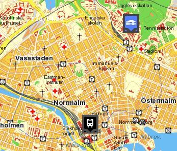 Map of KTH conference place